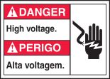 DANGER HIGH VOLTAGE (W/GRAPHIC)