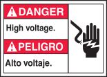 DANGER HIGH VOLTAGE (W/GRAPHIC)