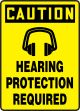 HEARING PROTECTION REQUIRED (W/GRAPHIC)