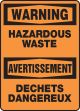 WARNING HAZARDOUS WASTE