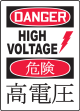DANGER HIGH VOLTAGE (W/GRAPHIC)