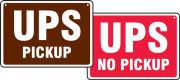 Shipping & Receiving Signs: UPS - No Pickup