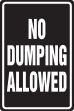 NO DUMPING ALLOWED