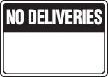 NO DELIVERIES