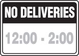 NO DELIVERIES (SPECIFY HOURS)