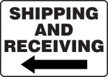 SHIPPING AND RECEIVING (ARROW LEFT)