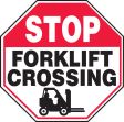 STOP FORKLIFT CROSSING (W/GRAPHIC)
