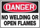 NO WELDING OR OPEN FLAMES
