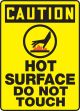 HOT SURFACE DO NOT TOUCH (W/GRAPHIC)