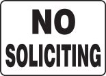 NO SOLICITING