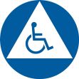 California Title 24 ADA Braille Gender-Neutral Sign: Handicap Accessible