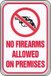 NO FIREARMS ALLOWED ON PREMISES (W/GRAPHIC)