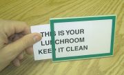 CHANGEABLE TABLETOP SIGN