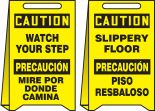 WATCH YOUR STEP MIRE POR DONDE CAMINA / SLIPPERY FLOOR PISO RESBALOSO