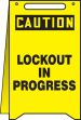 Plant & Facility, Header: CAUTION, Legend: CAUTION LOCKOUT IN PROGRESS