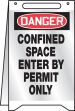 CONFINED SPACE ENTER BY PERMIT ONLY