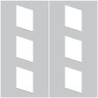 Crosswalk Floor Stencil Kit: Broken Diagonal Line Pattern