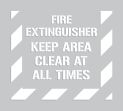 FIRE EXTINGUISHER KEEP AREA CLEAR AT ALL TIMES