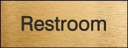 Safety Sign, Legend: RESTROOM