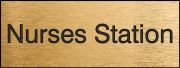 Safety Sign, Legend: NURSES STATION