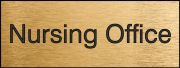 Safety Sign, Legend: NURSING OFFICE