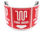 Safety Sign, Legend: FIRE HOSE