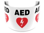Safety Sign, Legend: AED