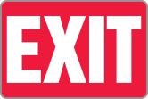 EXIT (white/red)