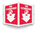 Safety Sign, Legend: FIRE EXTINGUISHER (W/GRAPHIC)