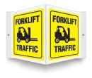 Safety Sign, Legend: FORKLIFT TRAFFIC