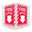 Safety Sign, Legend: FIRE DOOR