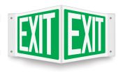 Safety Sign, Legend: EXIT