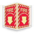 Safety Sign, Legend: FIRE EXTINGUISHER (ARROW)