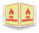 Safety Sign, Legend: FIRE EQUIPMENT