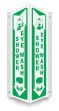 Safety Sign, Legend: SHOWER/EYE WASH (W/GRAPHIC) (ARROW)
