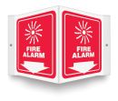 Safety Sign, Legend: FIRE ALARM