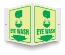 Safety Sign, Legend: EYE WASH