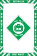 First Aid Kit Keep Clear Do not Block