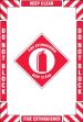 Fire Extinguisher Keep Clear Do not Block