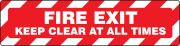 Plant & Facility, Legend: FIRE EXIT KEEP CLEAR AT ALL TIMES