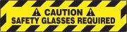 Plant & Facility, Legend: CAUTION SAFETY GLASSES REQUIRED