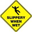 Plant & Facility, Legend: SLIPPERY WHEN WET