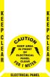 Slip-Gard™ Floor Marking Kit: Keep Clear - Electrical Panel 1 Meter