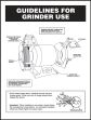 GUIDELINES FOR GRINDER USE SAFETY POSTER