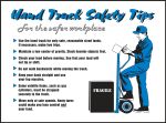 Motivation Product, Legend: HAND TRUCK SAFETY TIPS FOR THE SAFER WORKPLACE...