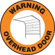 WARNING OVERHEAD DOOR W/GRAPHIC