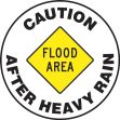CAUTION FLOOD AREA AFTER HEAVY RAIN