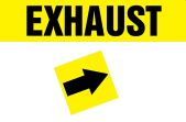 Pipe Marker, Legend: EXHAUST