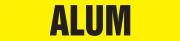 Pipe Marker, Legend: ALUM