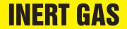 Pipe Marker, Legend: INERT GAS